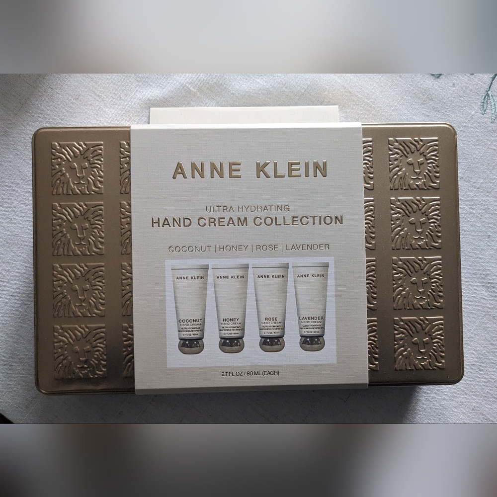 ‼️SALE‼️Anne KLEIN hand cream ultra hydrating  collection 4 PC with box NWT